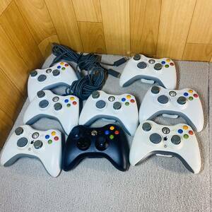 未検品 xbox 360 コントローラー まとめ 8個セット Microsoft マイクロソフト ワイヤレス 有線コントローラー ホワイト ブラック