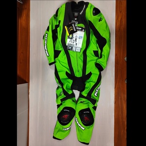 40%OFF*KOMINE racing leather suit 175cm 185cm LIME GREEN 2XL size #02-054 S-54