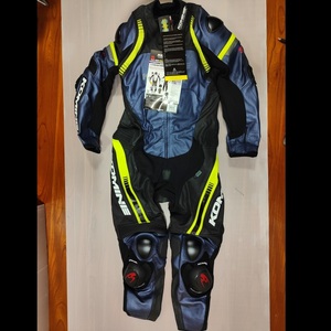 40%OFF*KOMINE racing leather suit 175cm 185cm METALIC BLUE 2XL size #02-053 S-53