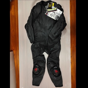 40%OFF*KOMINE racing leather suit 180cm 190cm BLACK 4XL size #02-054 S-54