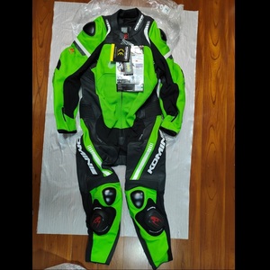 40%OFF*KOMINE racing leather suit 180cm 190cm LIME GREEN 3XL size #02-053 S-53