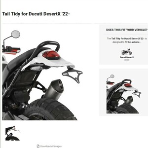 40%OFF★R&G TailTidy フェンダーレスキット DUCATI DESERT X DESERTX ドゥカティ デザートX 2022 LP0341BK