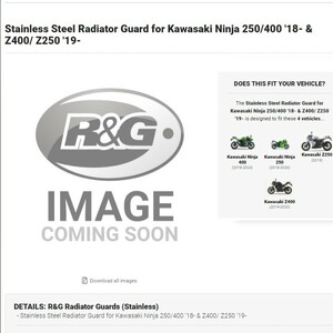 40%OFF★R&G ステンレス ラジエーターガード NINJA400 NINJA250 Z250 Z400 2019 2020 2024 KAWASAKI カワサキ SRG0062SS