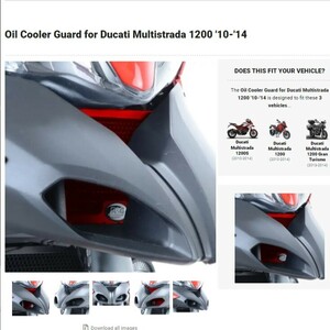 40%OFF★R&G オイルクーラーガード DUCATI MULTISTRADA1200S ドゥカティ ムルティストラーダ1200 2010 2014 OCG0020BK