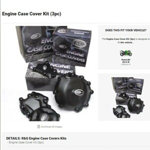 40%OFF★R&G 3pc エンジンケースカバーセット エンジンガード スライダー ZX-10R ZX10R 2008 2010 KAWASAKI カワサキ KEC0022BK