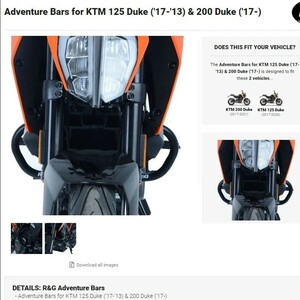 40%OFF★R&G エンジンガード アドベンチャーバー KTM 200DUKE 125DUKE デューク 2017 2021 2022 AB0032OR