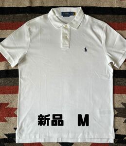 ポロラルフローレン　ポロシャツ　Mサイズ　白　ホワイト　Ralph Lauren 半袖　【未使用】　