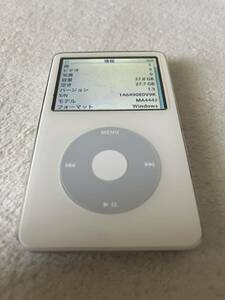 iPod classic第5世代 A1136 30GB ホワイト　正常作動品　Apple