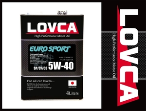 ■送料無料■LOVCA EURO-SPORT 5W-40 4L SP/C3 日本製■LES540-4