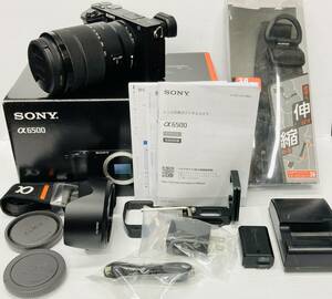 SONY α6500ILCE 3.5-6.5-/18-135 lens kit exterior beautiful goods excellent extra attaching Sony α6500