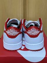 ☆新品 国内正規品 NIKE AIR JORDAN 1 RETRO LOW OG CZ0790-161 WHITE/UNIVERSITY RED ナイキ エアジョーダン 1 ロー ホワイト レッド _画像3