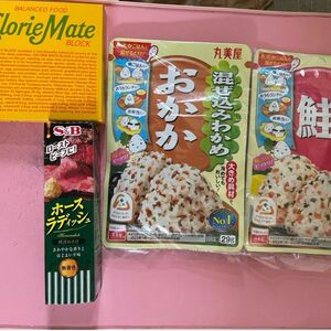 カロリーメイト フルーツ味　混ぜ込みわかめ　4点　食品まとめ売り