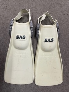 SAS*POWER EMDEN* boots sa chair 23-25cm* used diving for Raver fins * white *kai*la( stock )* liquidation special price!