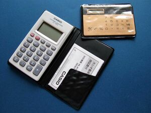 CASIO カシオ 電卓 LC-797L ★ オマケ：詳細不明のカード型電卓