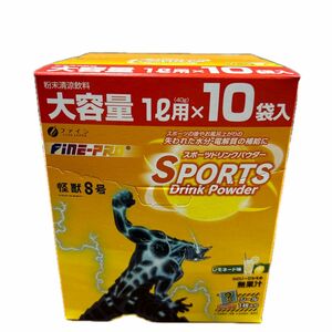 ファイン スポーツドリンクパウダー レモン味 1L用 10袋 × 1個