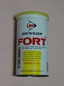 DUNLOP FORT JTA ダンロップ フォート テニスボール 硬式 2個セット 2ケ x 1缶 未開封 ビンテージ レトロ 1989年