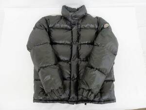 130C506H◆MONCLER モンクレール TISSU MATERIAL STOFF TESSUT モスグリーン ダウンジャケット サイズ1 中古 ※色落ちあり