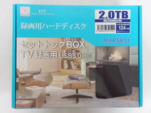 099D697E♪ ★未開封★ MARSHAL MAL32000EX3/BK 2.0TB ブラック 外付け ハードディスク