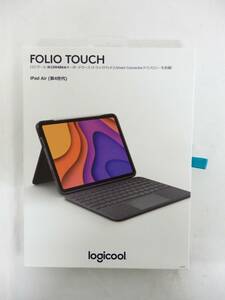 ロジクール FOLIO TOUCH キーボードケース トラックパッド、スマートコネクター搭載 （iPad Air第4世代用） iK1094BKA （グレー）