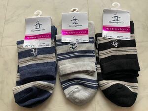  новый товар Munsingwear одежда женский носки носки 3 пар комплект 22-24.③
