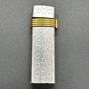 [J-21] C.DIOR Christian Dior Christian Dior газовая зажигалка CD Logo серебряный x Gold цвет товары для курения текущее состояние товар 