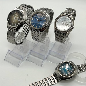 【K-41】 稼働有り CITIZEN SEVEN STAR 4-780108TA V2 /SEIKO TYPEⅡ 0930-8140 LORDMATIC 5606-7010 ACTUS SS 6106-7590 現状品の画像1