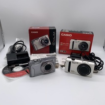 【K-42】　通電確認　デジタルカメラ　2台　CASIO EXILIM EX-H10(12.1 MEGA PIXELS) EX-ZR300(12.5× HS)　カシオ　現状品_画像1