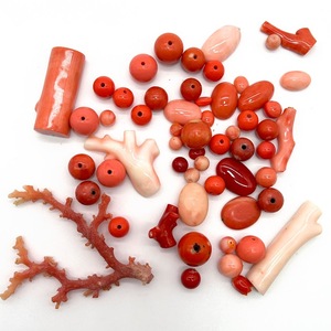 [J-7].. coral coral remove stone unset jewel loose . tree branch .. red .. peach .....125.08g