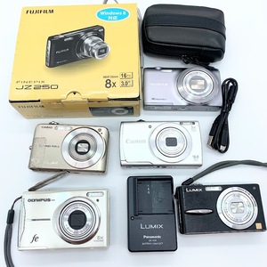 【J-10】FUJIFILM FINEPIX JZ250 OLYMPUS FE-46 Canon PowerShot A2600 Panasonic LUMIX DMC-FX30 CASIO EXILIM EX1050 デジタルカメラ