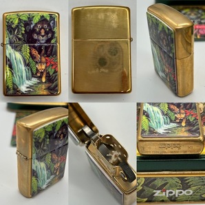 【J-16】ZIPPO ジッポ 未使用有 MYSTERIES OF THE Forest Zippo’ｓ 1995 Collectible DDS CRT Eng. TROUT GGB社長サイン 着火未確認の画像3
