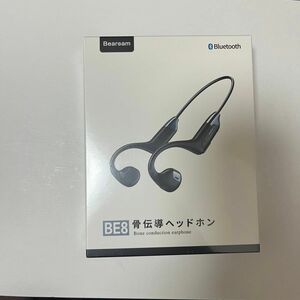 骨伝導イヤホン Bluetooth ワイヤレスイヤホン ブラック IPX7防水 Bearoam 耳掛け式 BE8