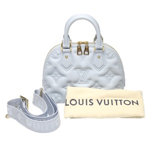 ルイヴィトン ショルダーバッグ M59822 アルマソフトBB モノグラム ハンドバッグ LOUIS VUITTON ライトブルー レディース 中古