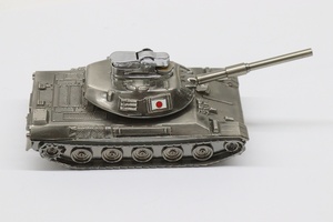 当時物　着火確認済み　74式戦車　金属製　卓上　ガスライター　tank　戦車　自衛隊　日本軍　ライター　