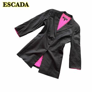 ESCADA エスカーダ　テーラードジャケット ジャケット　黒　レディース　34サイズ　【AY1683】
