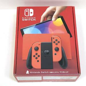 【1円～】Nintendo Switch 有機ELモデル マリオレッド 動作品 ゲーム機本体 ニンテンドースイッチ XTJ【中古品】