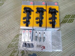  almost unused!HE21S Suzuki Alto Lapin SS K6A engine ignition coil, plug, ignition coil coupler set 