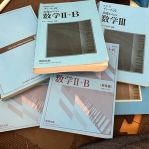 青チャートセット　IA 2B 3c 数研出版 教科書傍用 新課程 改訂版 B チャート式 複素数平面 ベクトル 数学C