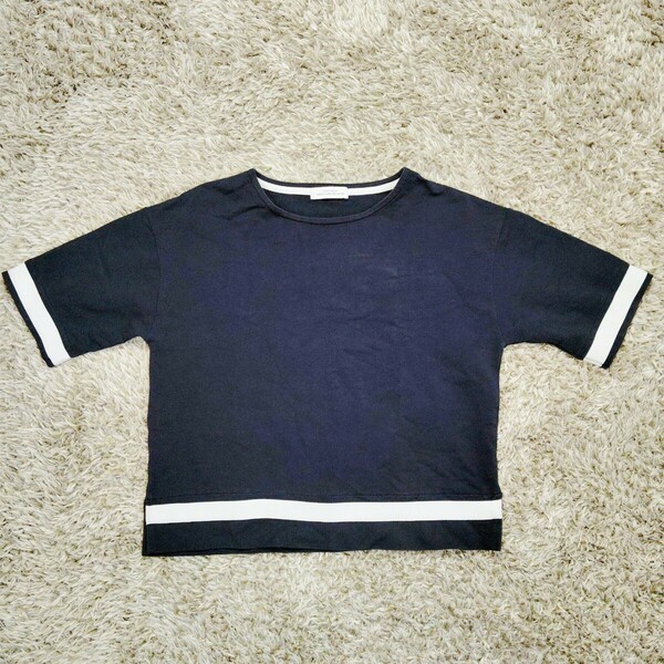 フリー／UNITED ARROWS　レディース　トップス Tシャツ 半袖 カットソー　ネイビー　紺