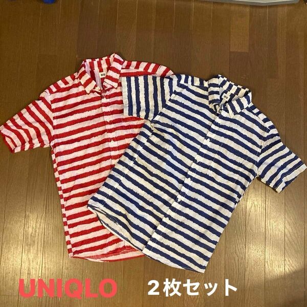 ●UNIQLO ■ユニクロ■プリント半袖シャツ◆2枚セット◎サイズM