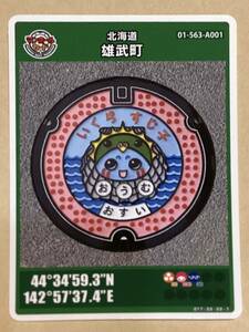 [ manhole card ] Hokkaido male . block *......