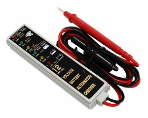 簡単にチェック！ 12V バッテリーチェッカー ＆ オルタネーターチェッカー TH366