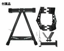 バイクスタンド フロントタイヤ固定用ブラック 【動画有り】 フロント ホイールクランプ 黒 TD7021-B【予約販売5月下旬入荷予定】_画像6