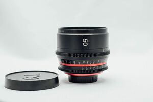 4.ZEISS 50mm f1.4 シネレンズ キャノン EF mount カメラレンズ 映画撮影用　レア　ビンテージ　貴重品