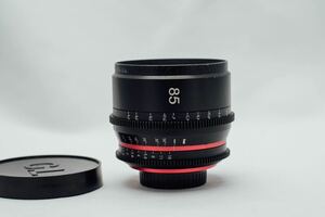 5. ZEISS 85mm f1.4シネレンズ キャノン EF mount カメラレンズ 映画撮影用　レア　ビンテージ　貴重品