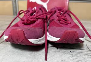 24A05-153N:PUMA プーマ ランニングシューズ　靴　ピンク23cm　美品　ウォーキングシューズ　
