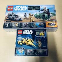 【未開封】レゴ LEGO スター・ウォーズ 75228 脱出ポッド vs.デューバック 75223 ナブー・スターファイター マイクロファイター_画像2
