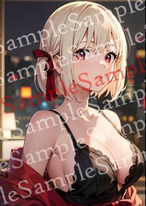 yu41 リコリス・リコイル 錦木千束 同人 ポスター A4 オリジナル アニメ anime 高品質 イラストアート セクシー 美少女