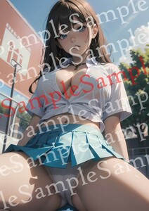 No.93-19 【全て一点物】 美女ポスター A4サイズ 高画質 光沢紙 美少女 イラスト アート コスプレ グラビア セクシー 下着 美乳 美尻