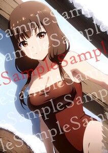 yu237 かぐや様は告らせたい 伊井野ミコ ポスター A4 オリジナル アニメ anime 美女 高品質 イラストアート セクシー 美少女 グラビア 