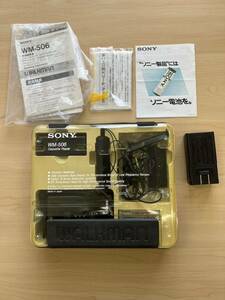 *[ operation not yet verification ]SONY Walkman WM-506 portable cassette player Junk tape 